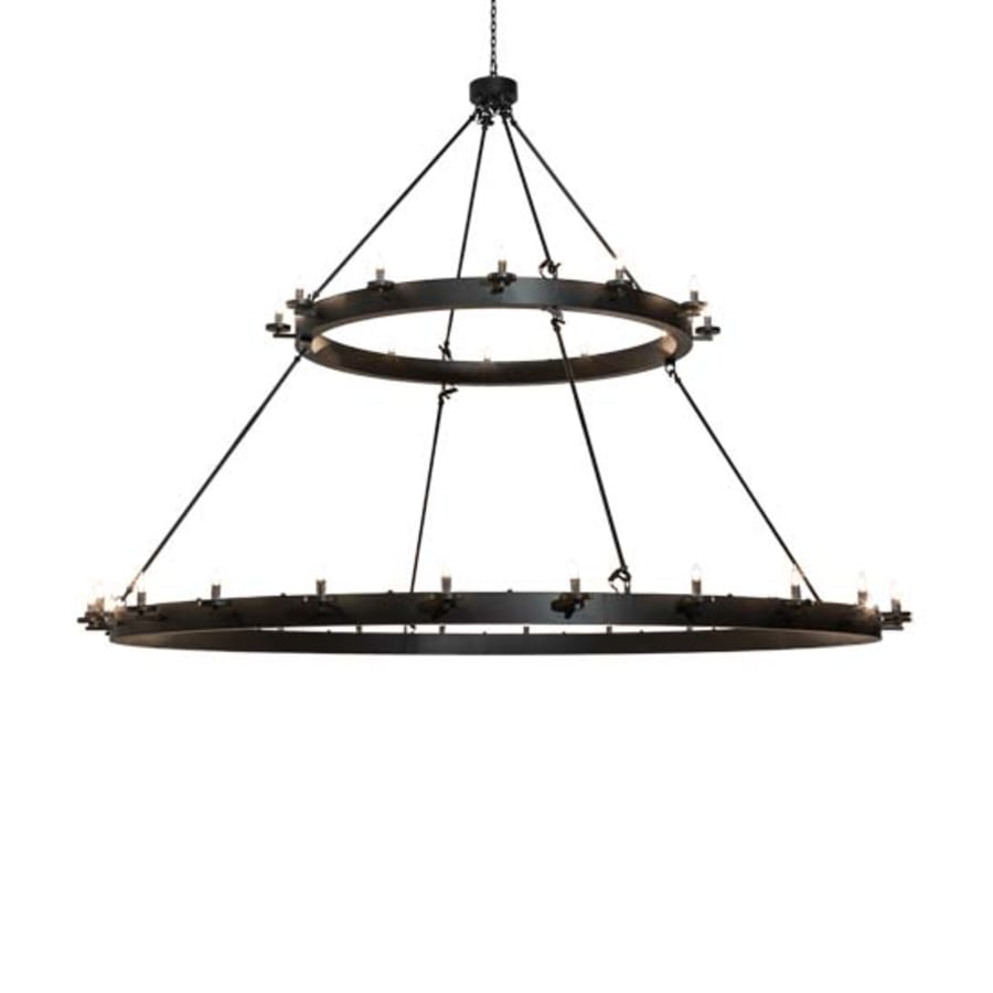 Meyda Tiffany Loxley 36 Light 96" Wide Taper Candle Ring Chandelier