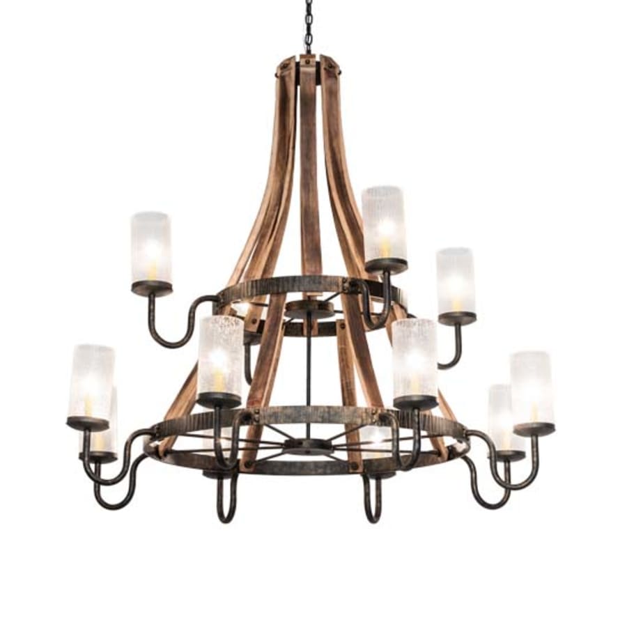 Meyda Tiffany Barrel Stave 12 Light 61" Wide Chandelier