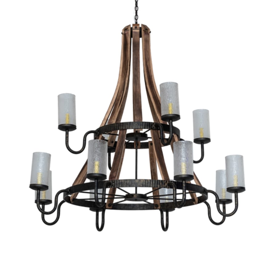 Meyda Tiffany Barrel Stave 12 Light 61" Wide Chandelier