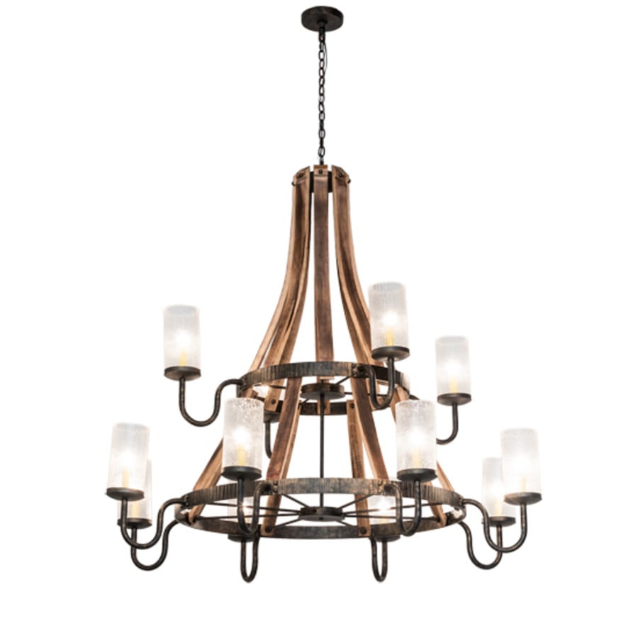 Meyda Tiffany Barrel Stave 12 Light 61" Wide Chandelier