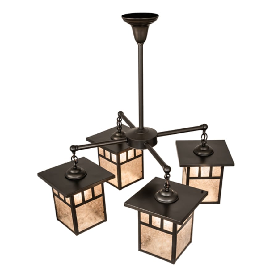Meyda Tiffany Hyde Park 4 Light 34" Wide Chandelier