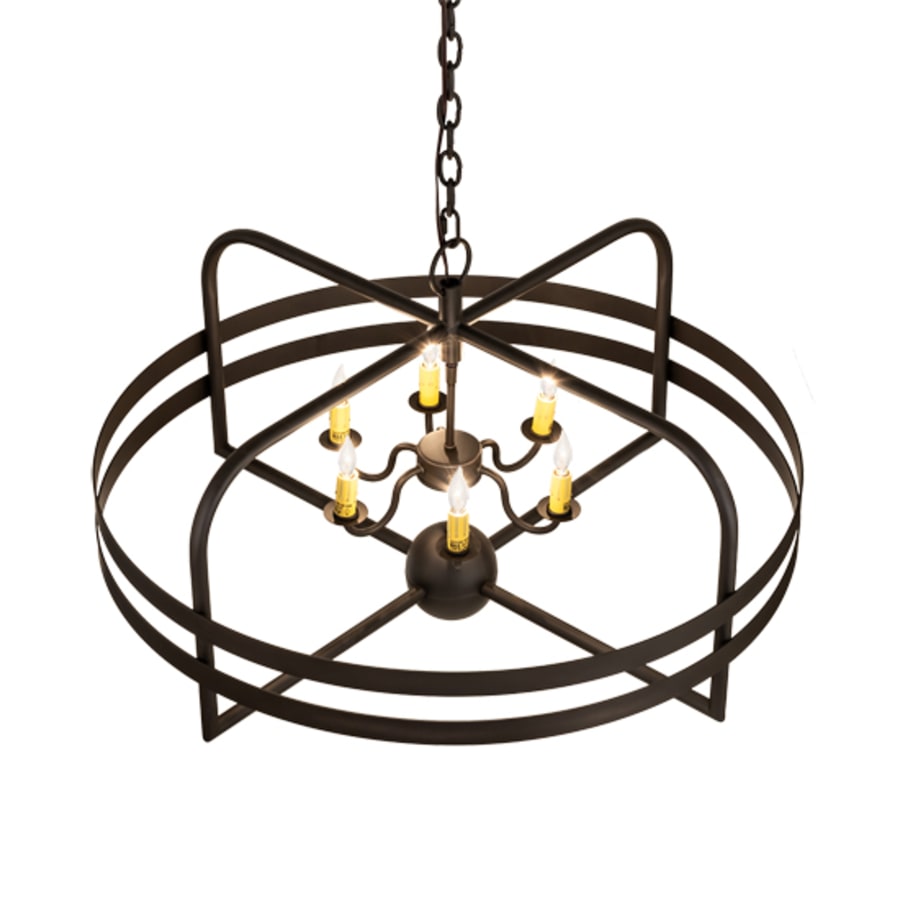 Meyda Tiffany Aldari 6 Light 32" Wide Taper Candle Style Chandelier