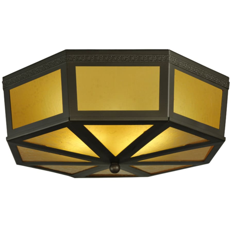 Meyda Tiffany Eltham 2 Light 16" Wide Flush Mount Drum Ceiling Fixture