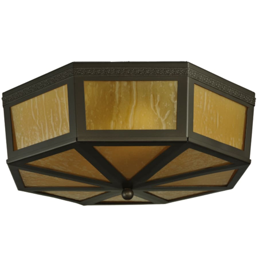 Meyda Tiffany Eltham 2 Light 16" Wide Flush Mount Drum Ceiling Fixture