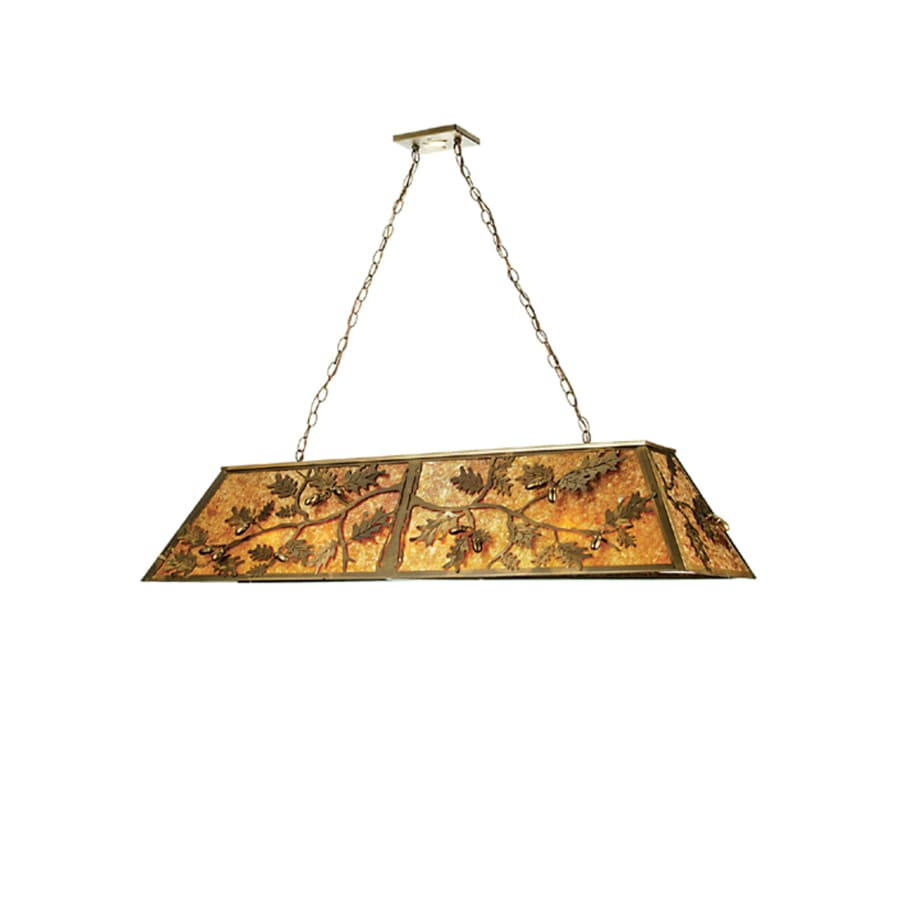 Meyda Tiffany 54" L Oak Leaf & Acorn Island / Billiard Fixture