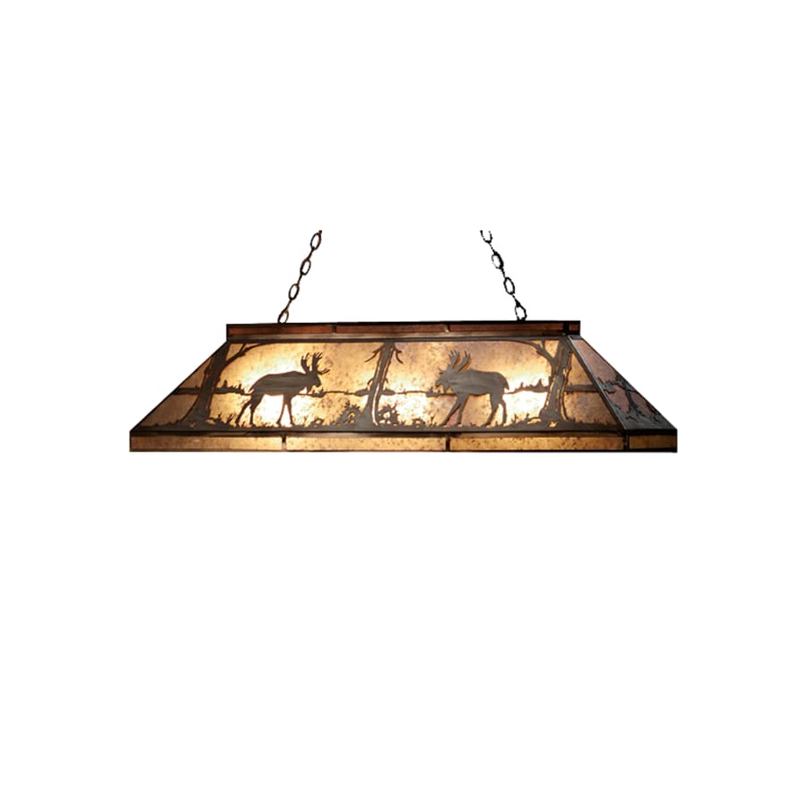 Meyda Tiffany 61" L Moose At Lake Island / Billiard Fixture