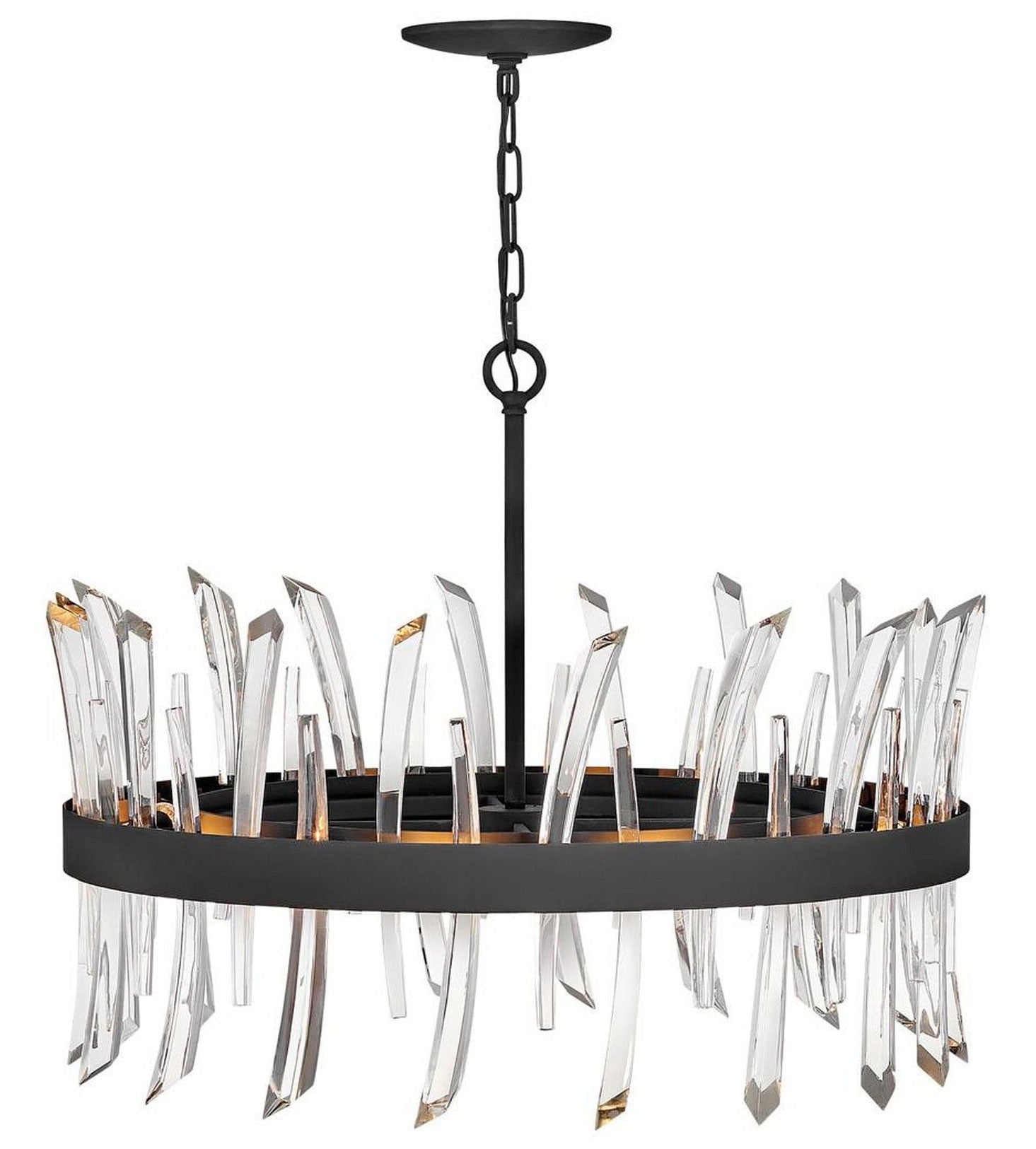Midnight Crystal Halo Chandelier