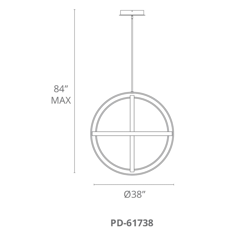 Modern Forms Kinetic 4 Light 38" Wide Integrated LED Globe Chandelier