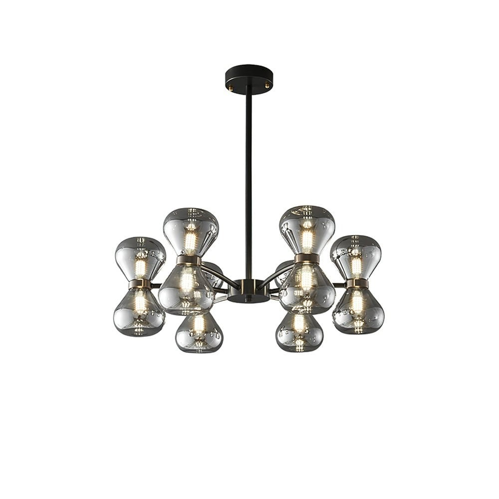 Noctara Glass Orb Chandelier
