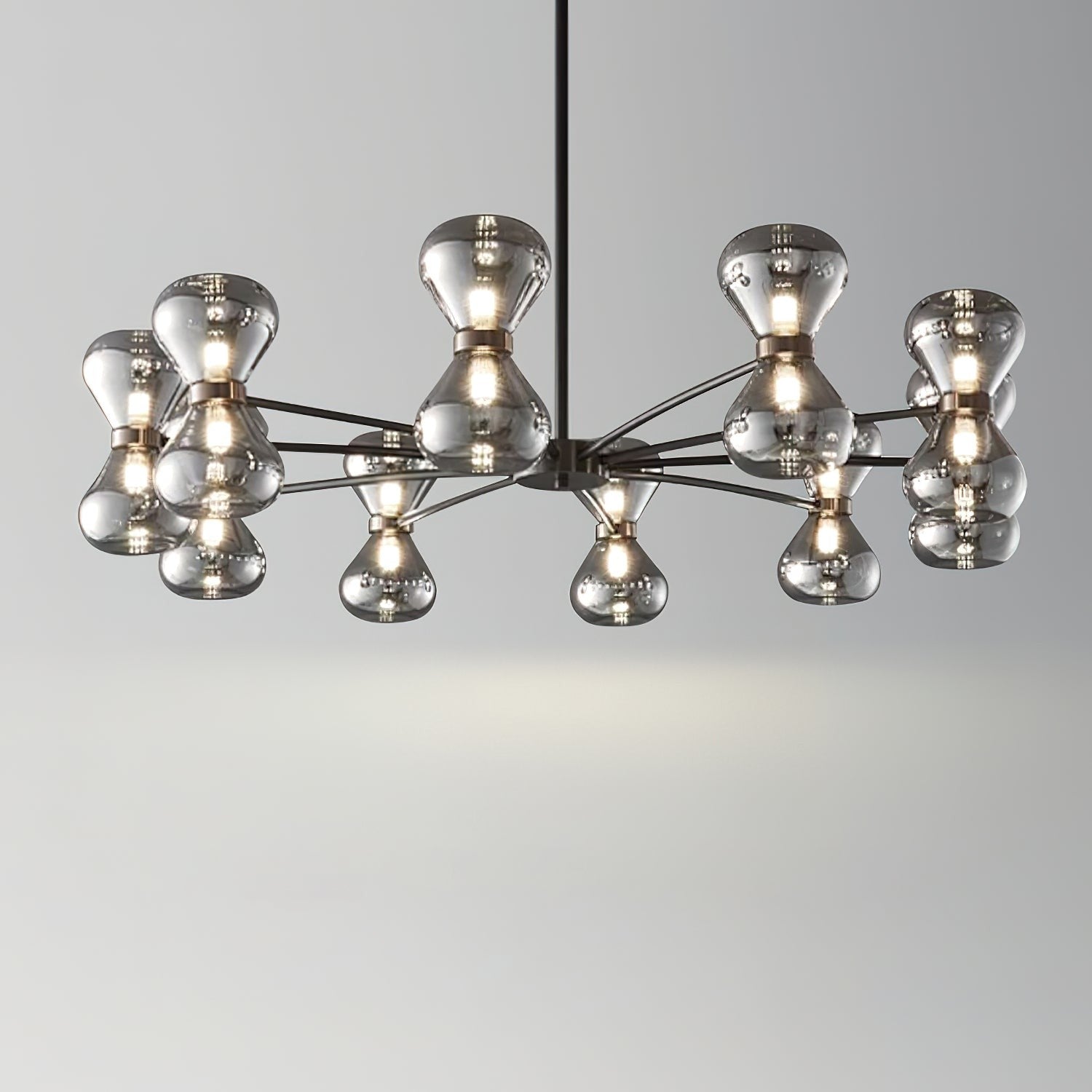 Noctara Glass Orb Chandelier