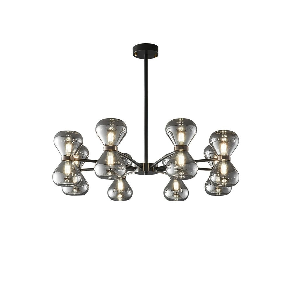 Noctara Glass Orb Chandelier