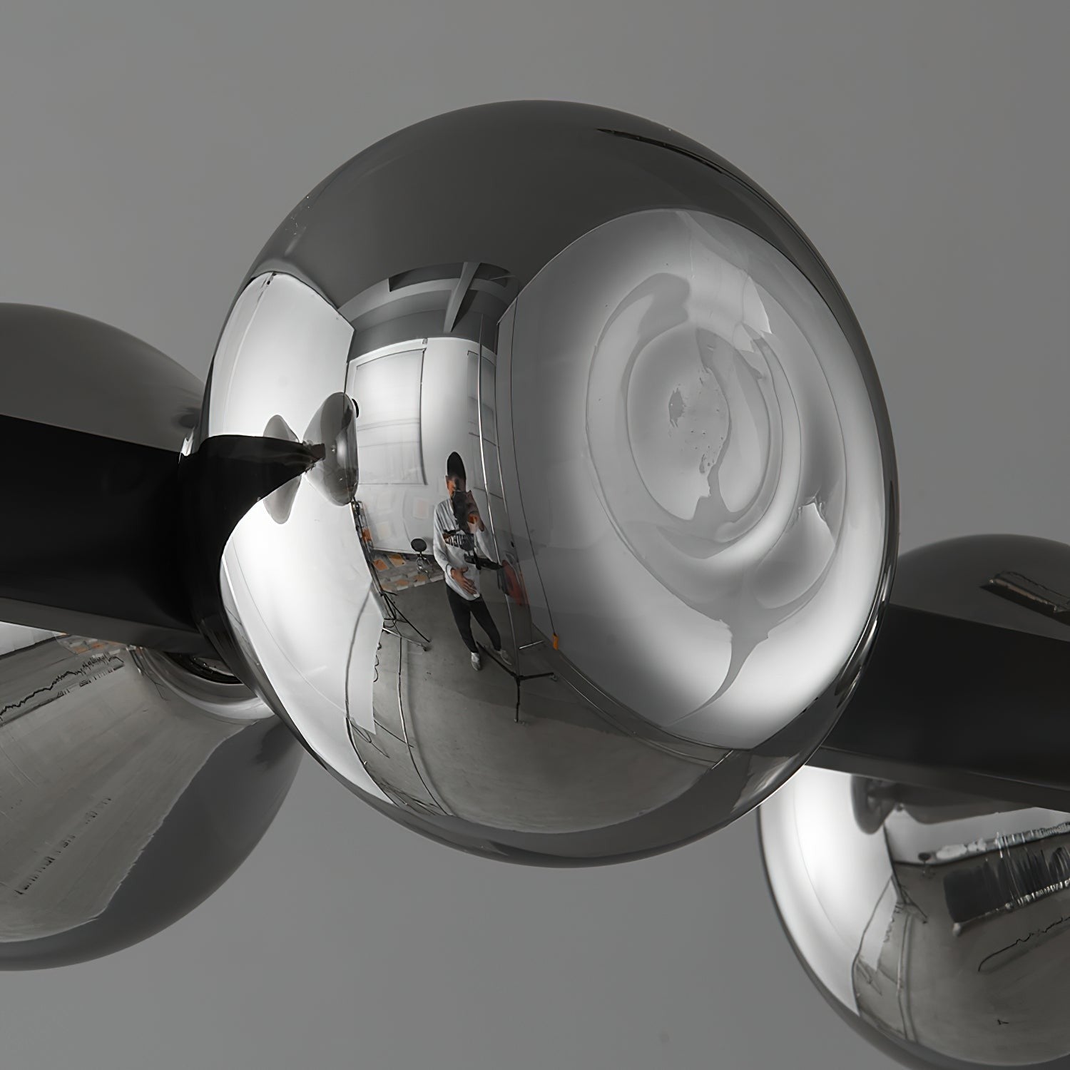Noctara Glass Orb Chandelier