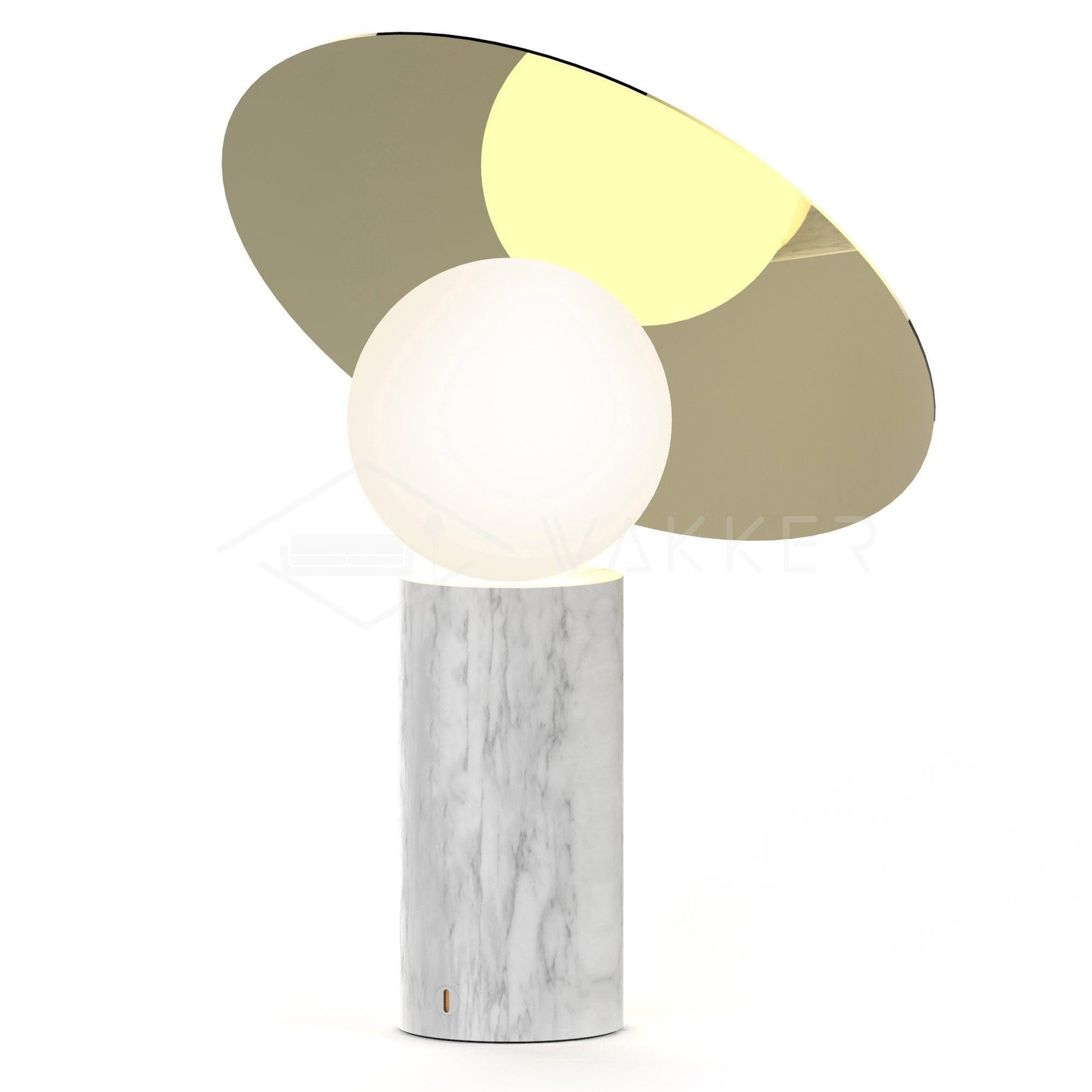 Orbelis Marble Disc Table Lamp