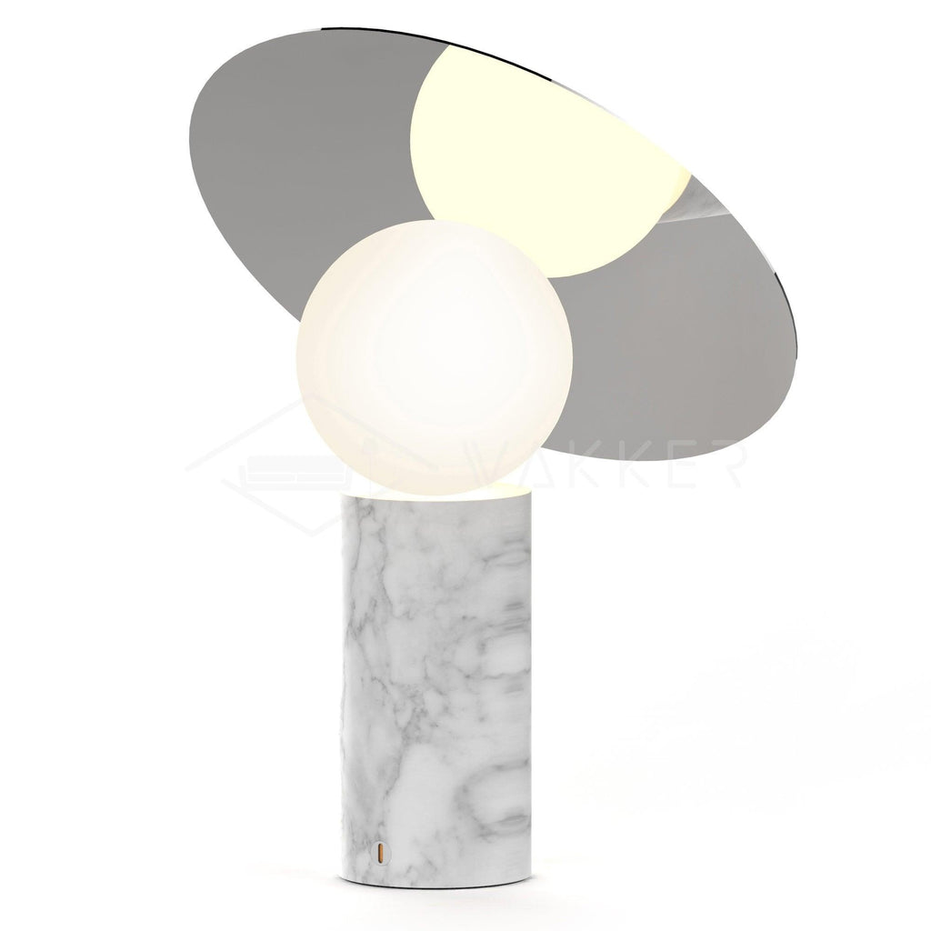Orbelis Marble Disc Table Lamp