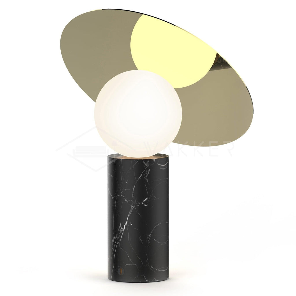 Orbelis Marble Disc Table Lamp