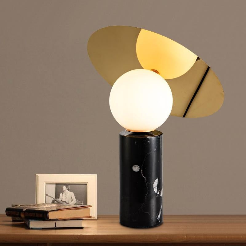 Orbelis Marble Disc Table Lamp