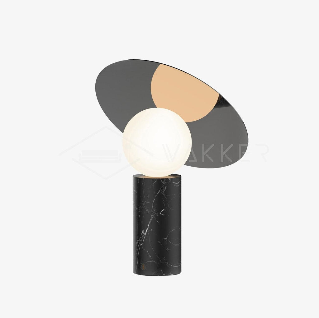 Orbelis Marble Disc Table Lamp