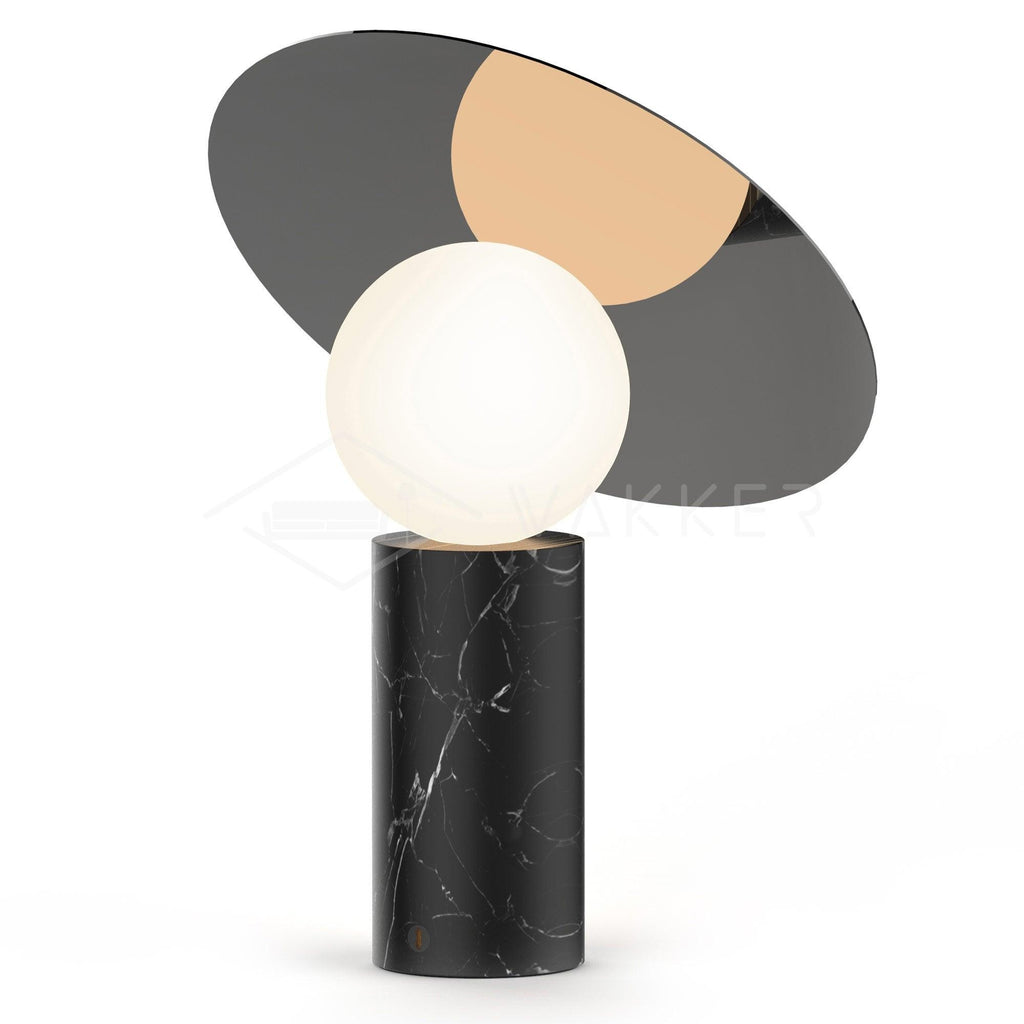 Orbelis Marble Disc Table Lamp