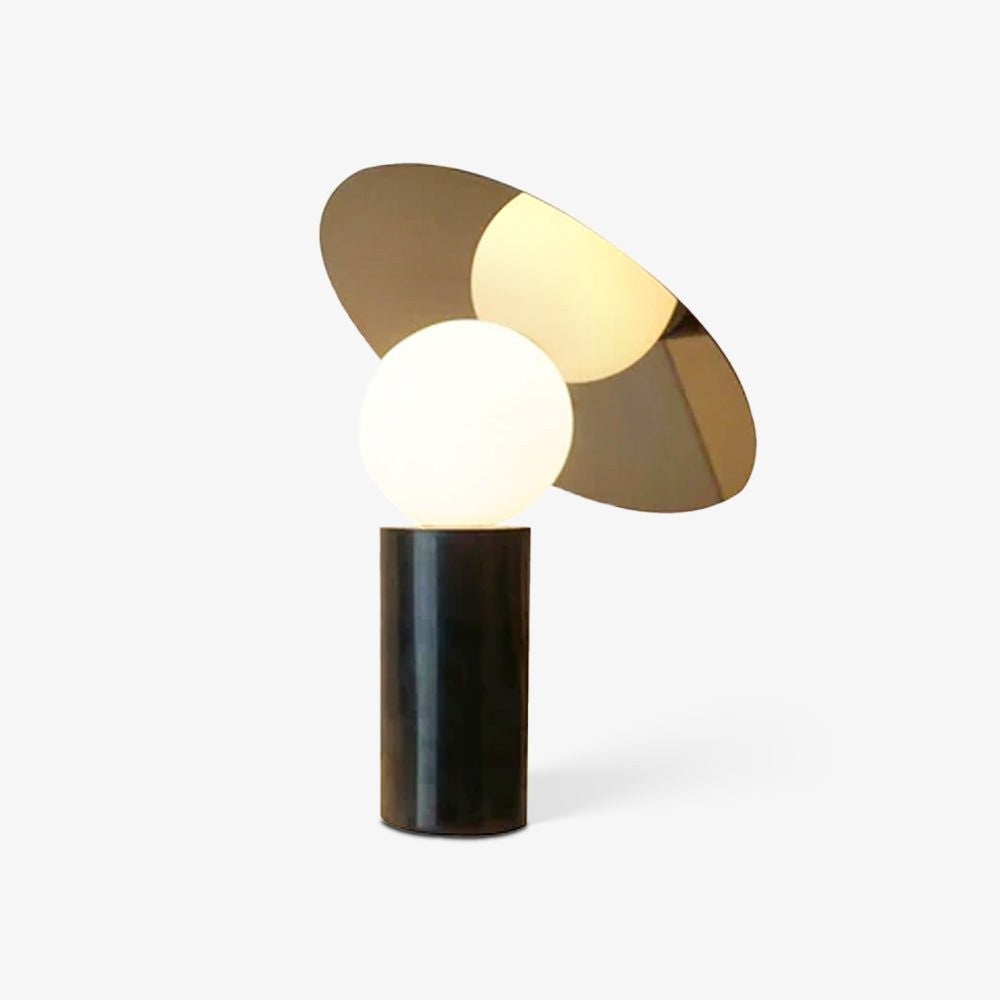 Orbelis Marble Disc Table Lamp