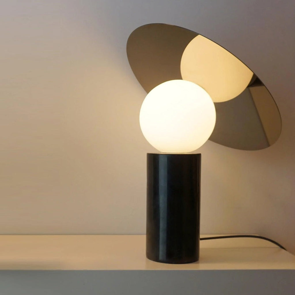 Orbelis Marble Disc Table Lamp