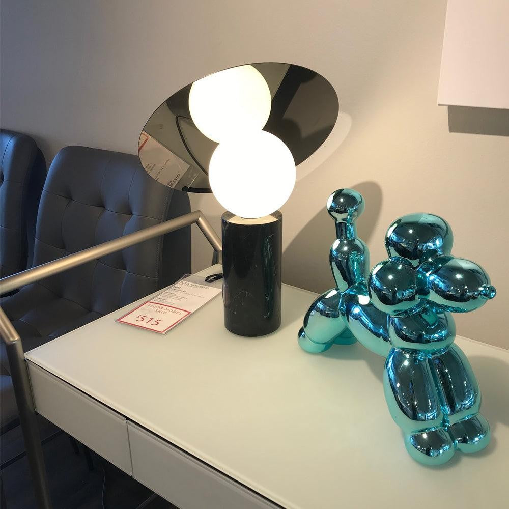 Orbelis Marble Disc Table Lamp