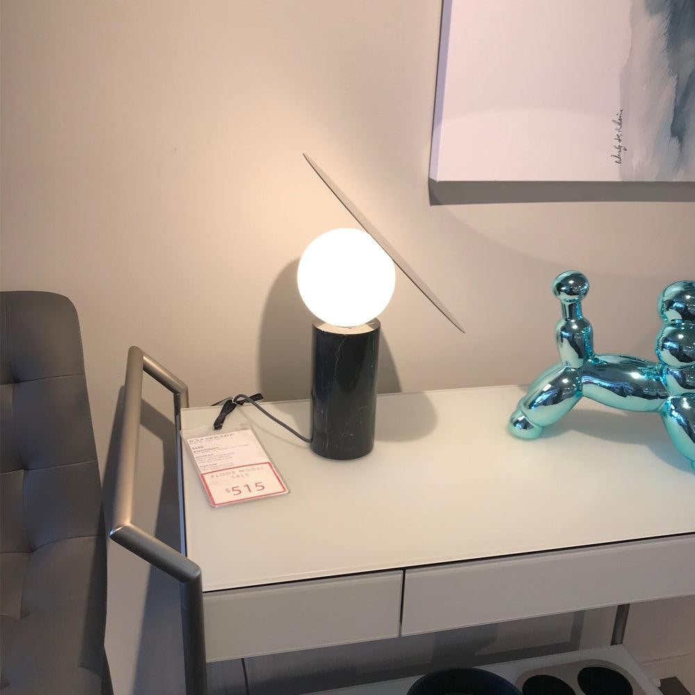 Orbelis Marble Disc Table Lamp