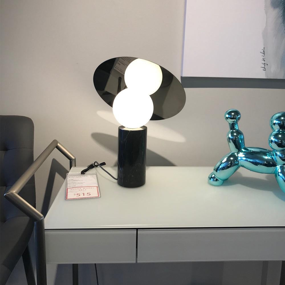 Orbelis Marble Disc Table Lamp