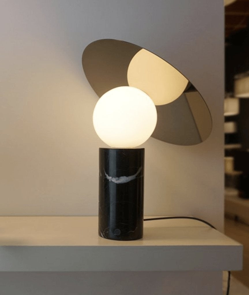 Orbelis Marble Disc Table Lamp