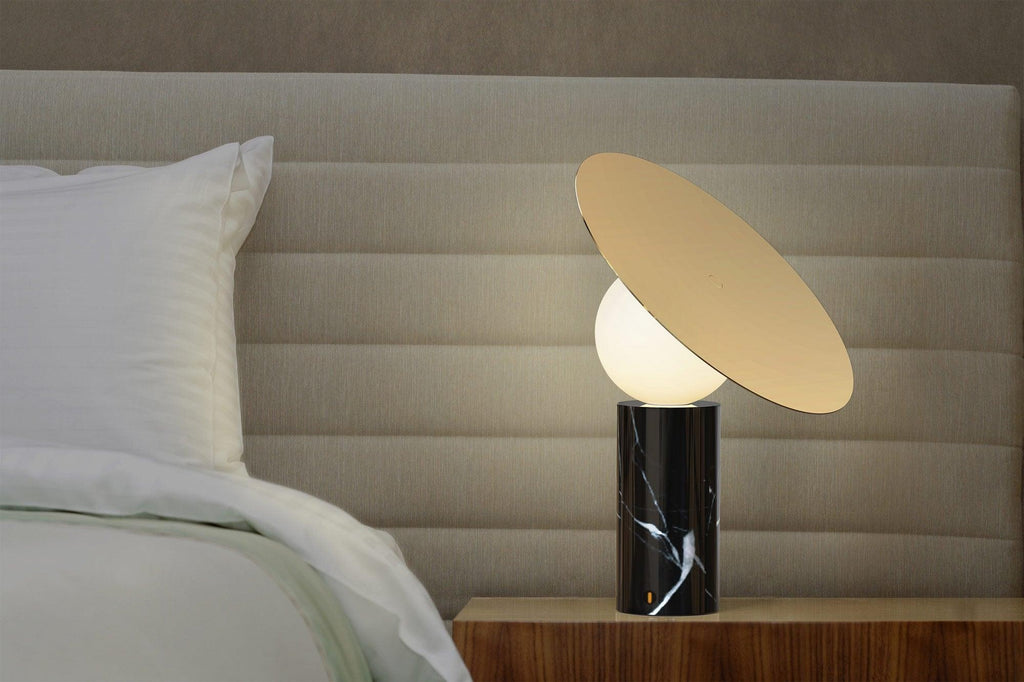 Orbelis Marble Disc Table Lamp