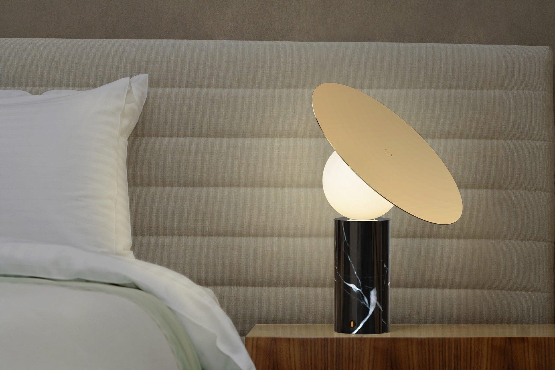 Orbelis Marble Disc Table Lamp