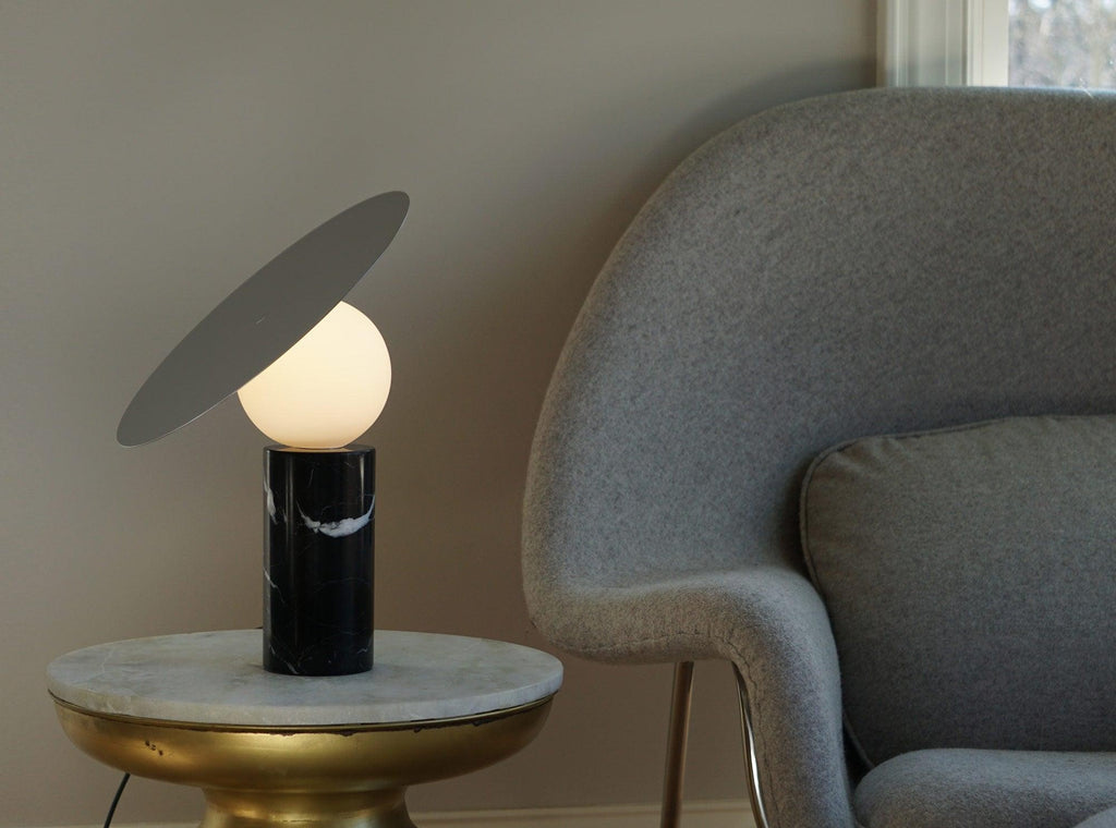 Orbelis Marble Disc Table Lamp