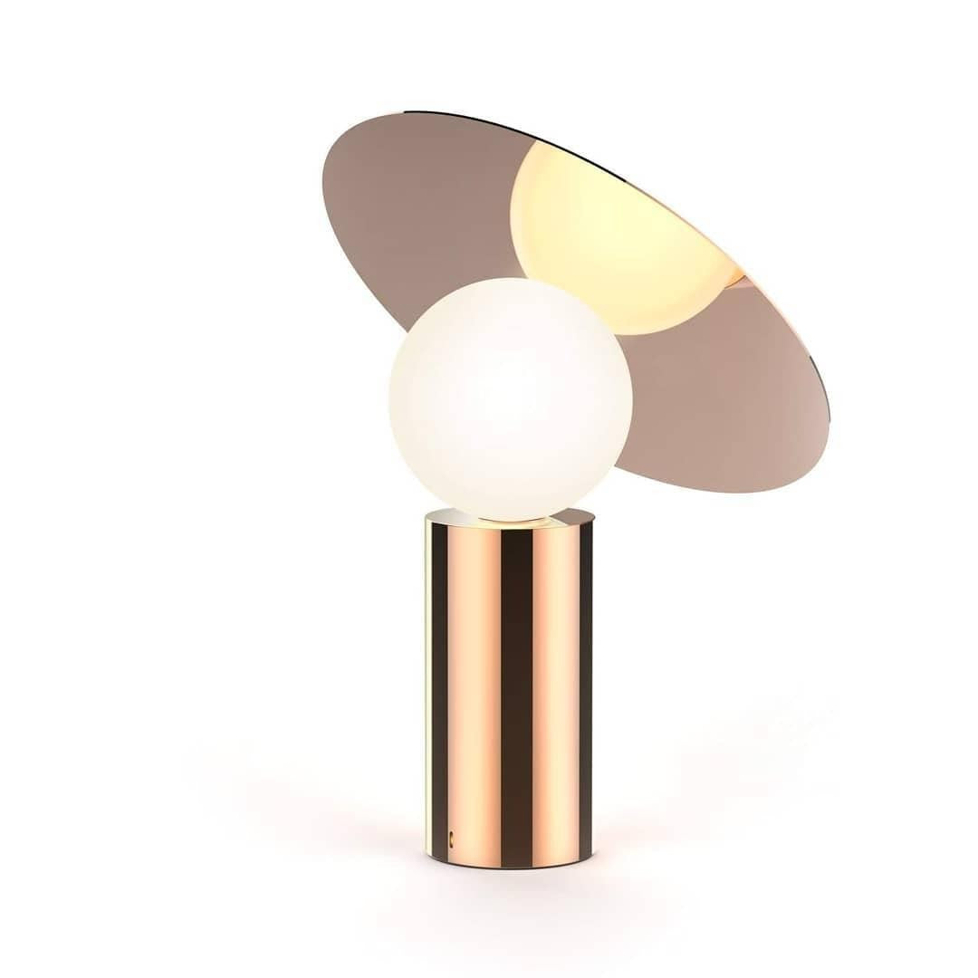 Orbelis Marble Disc Table Lamp