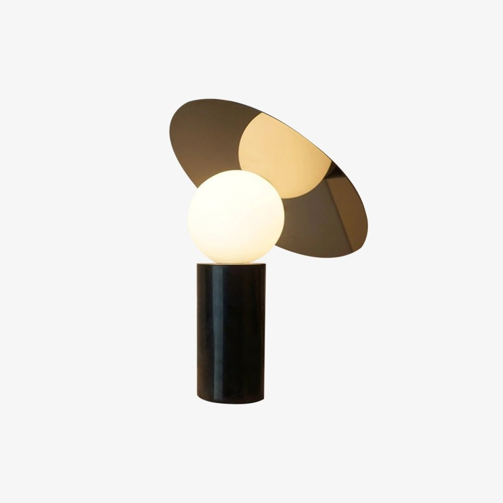 Orbelis Marble Disc Table Lamp