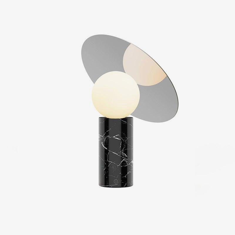 Orbelis Marble Disc Table Lamp