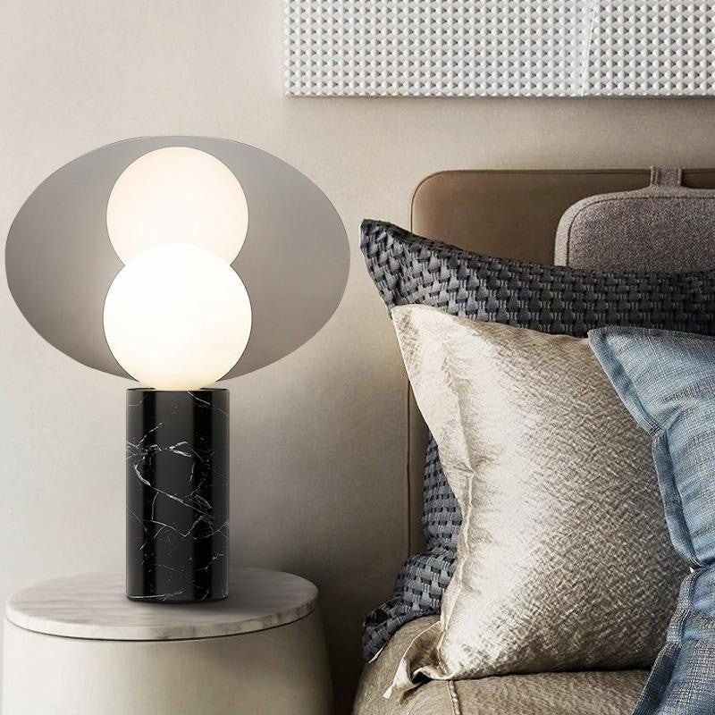 Orbelis Marble Disc Table Lamp