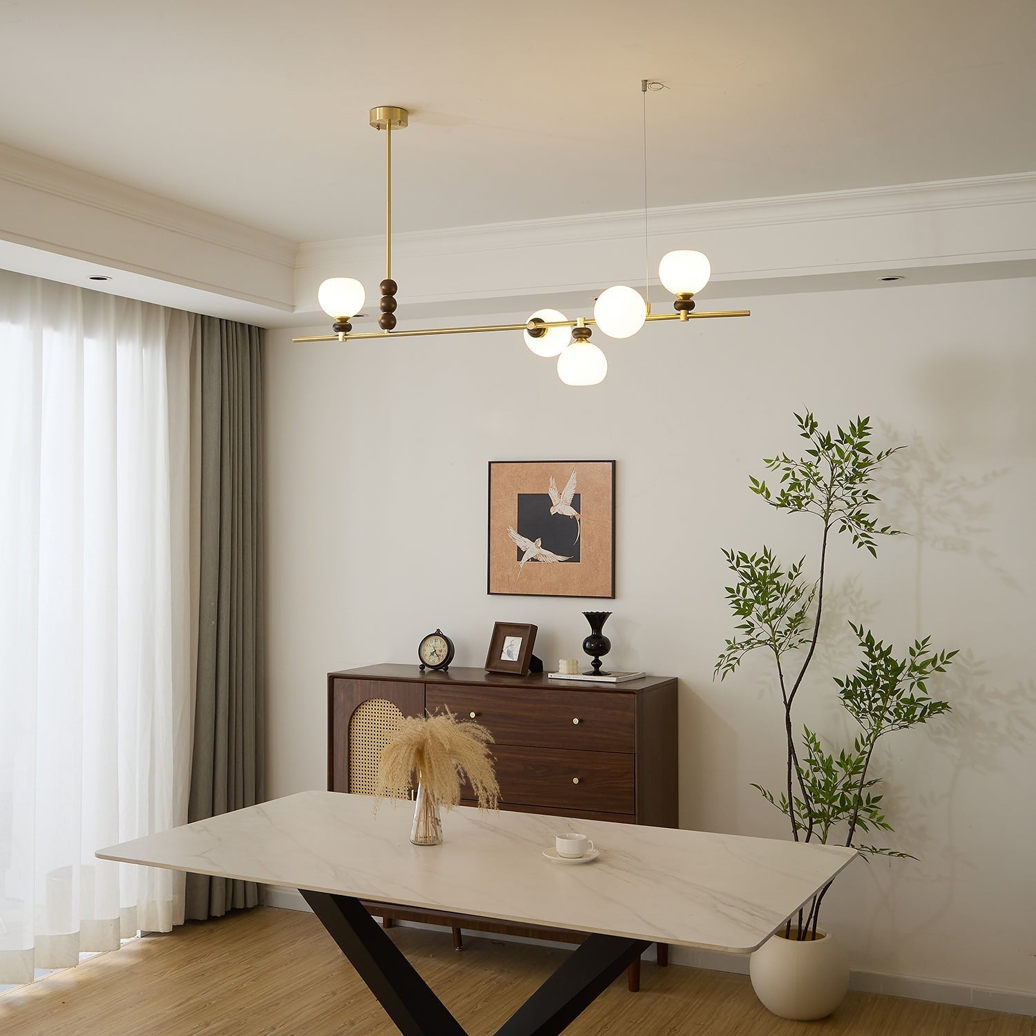 Orbella Linear Island Chandelier