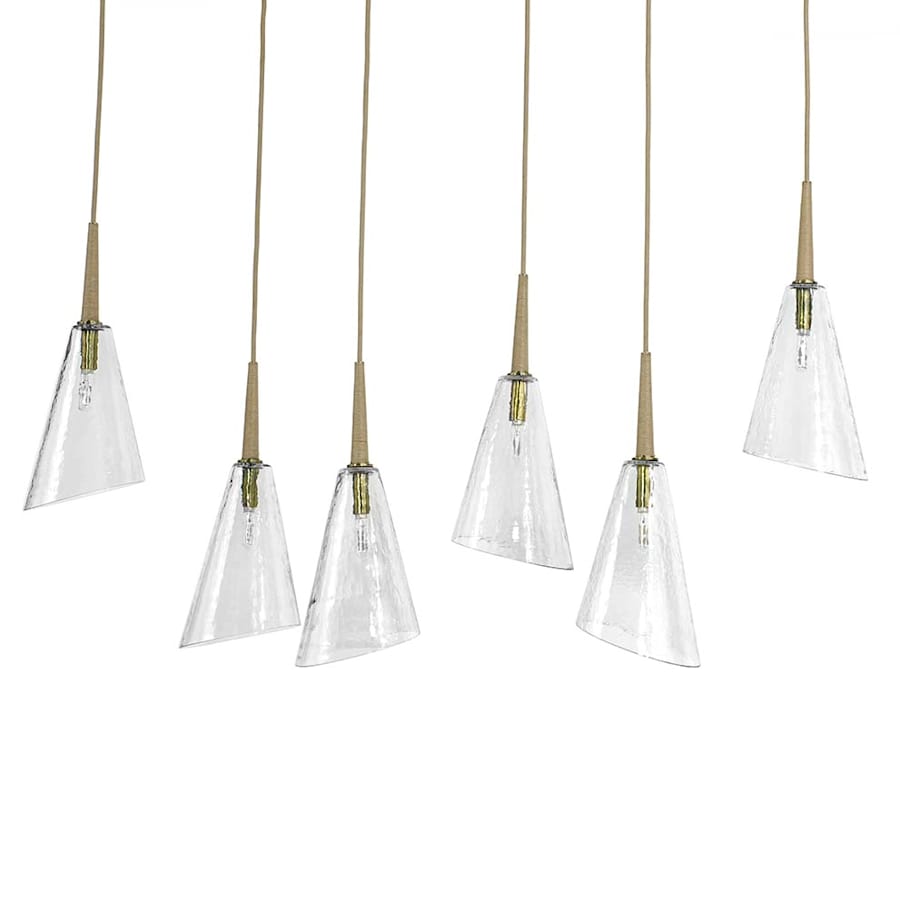 Palecek Veraldi 6 Light 53" Wide Linear Chandelier