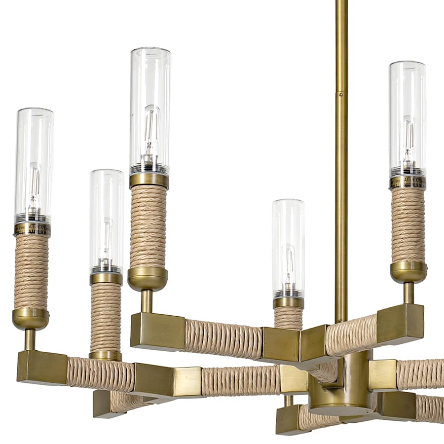 Palecek Carolina 8 Light 32" Wide Outdoor Chandelier