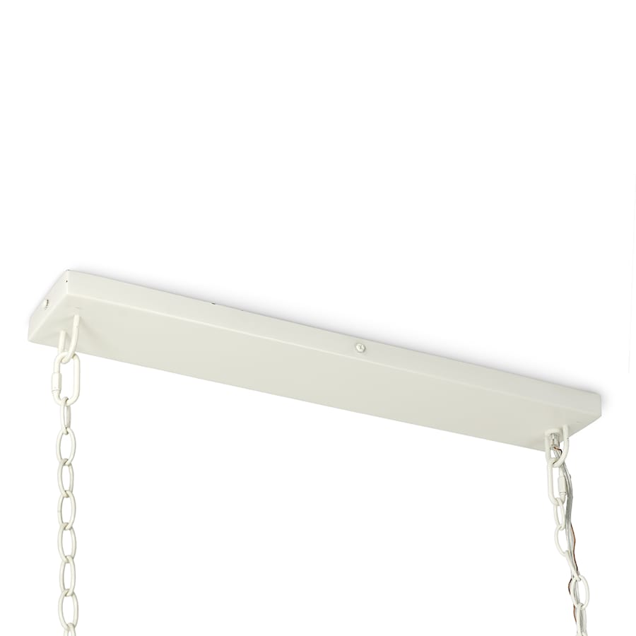 Palecek Brooke 4 Light 51" Wide Beaded Linear Chandelier
