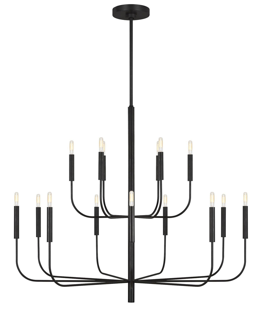 Polished Nickel Classic Arm Chandelier