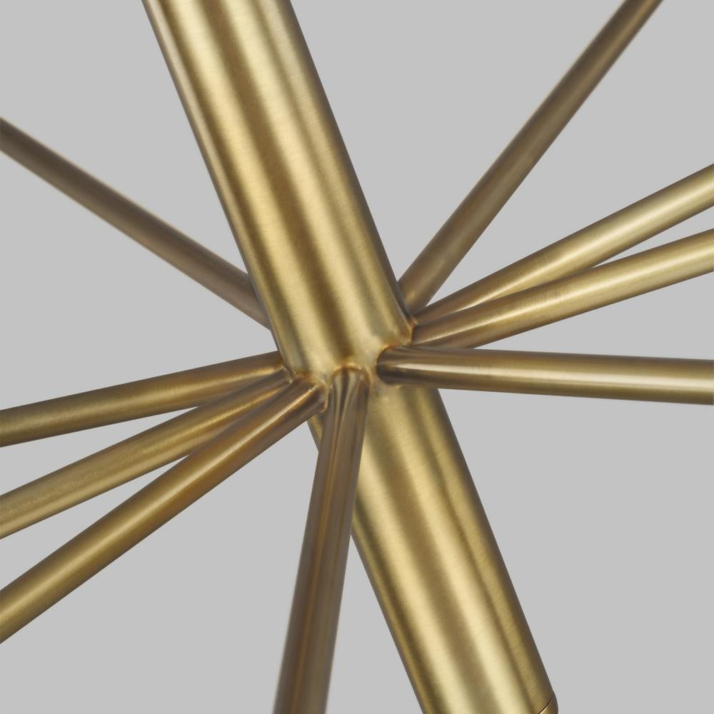 Polished Nickel Classic Arm Chandelier