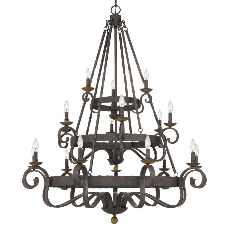Quoizel Noble 18 Light 48" Wide Taper Candle Chandelier