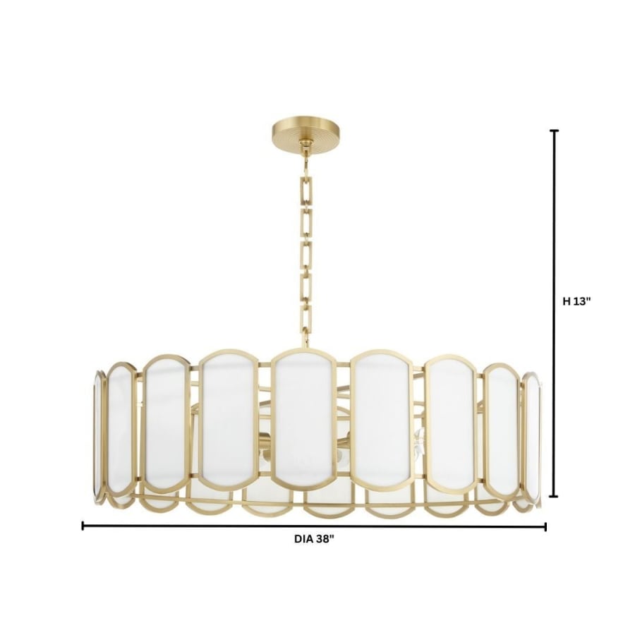Quorum International Veleta 8 Light 38" Wide Multi Light Pendant