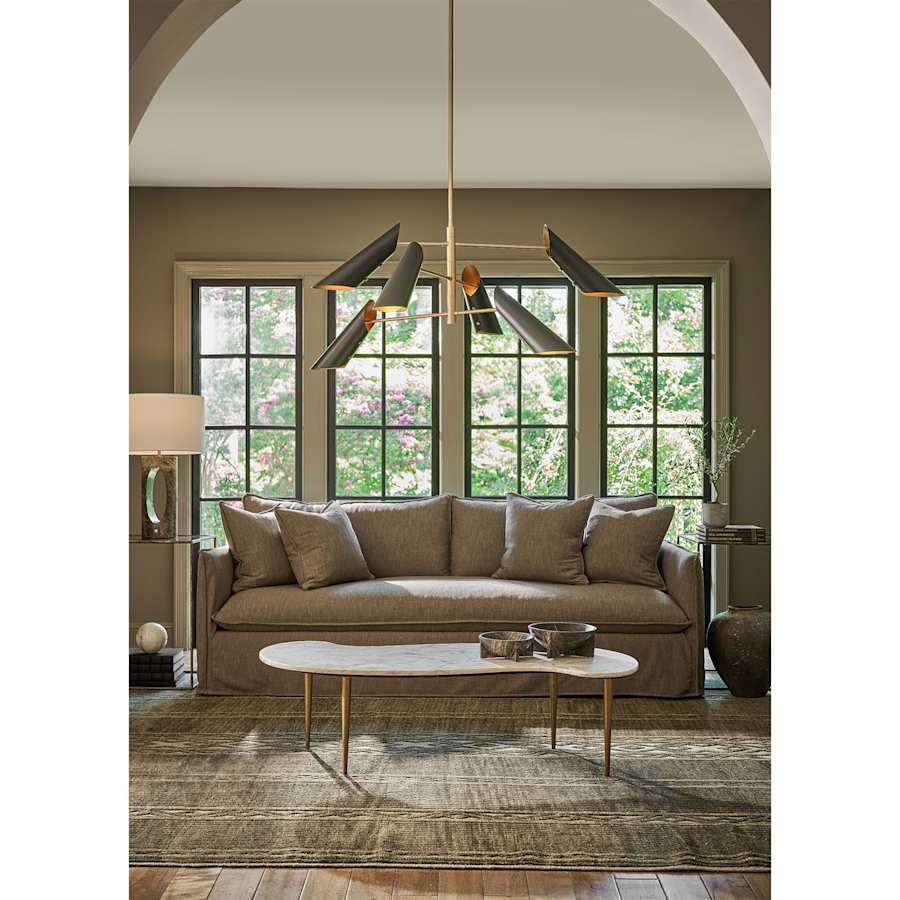 Regina Andrew Vest 6 Light 58" Wide Linear Chandelier