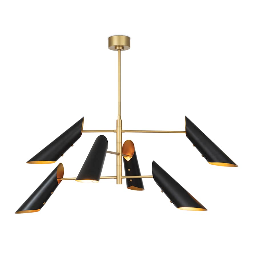 Regina Andrew Vest 6 Light 58" Wide Linear Chandelier