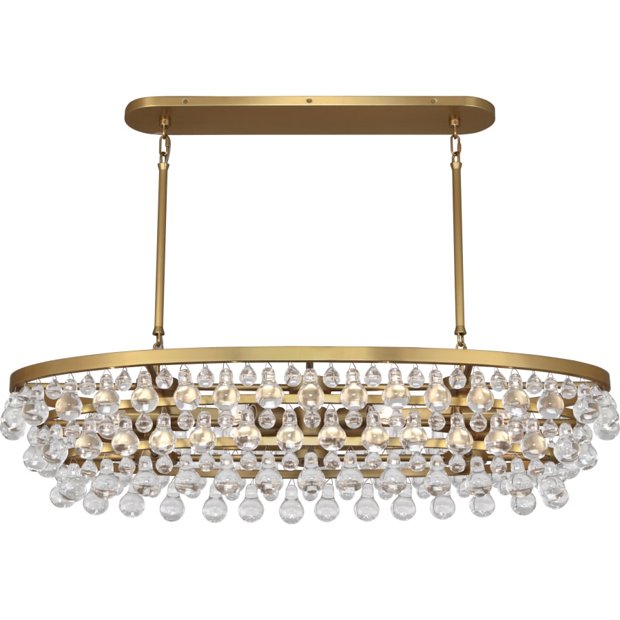 Robert Abbey Bling 8 Light 43" Wide Linear Chandelier