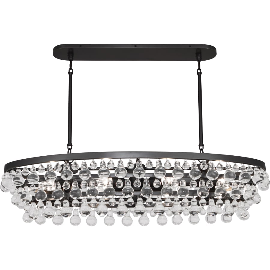 Robert Abbey Bling 8 Light 43" Wide Linear Chandelier