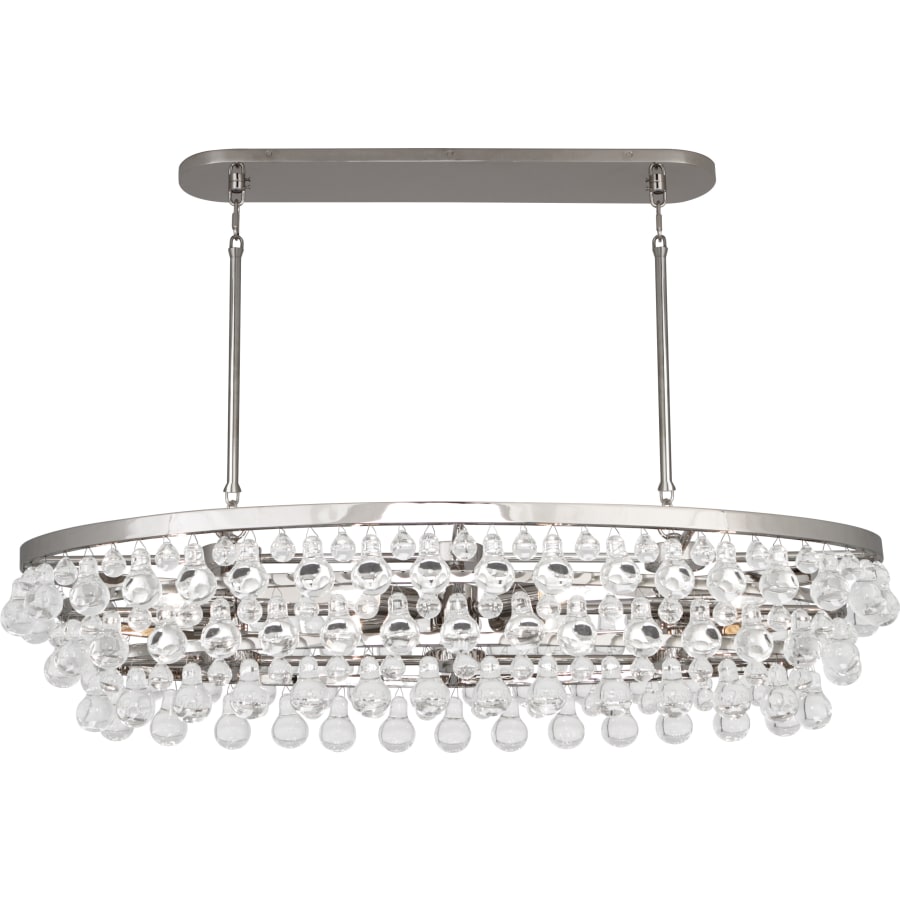 Robert Abbey Bling 8 Light 43" Wide Linear Chandelier