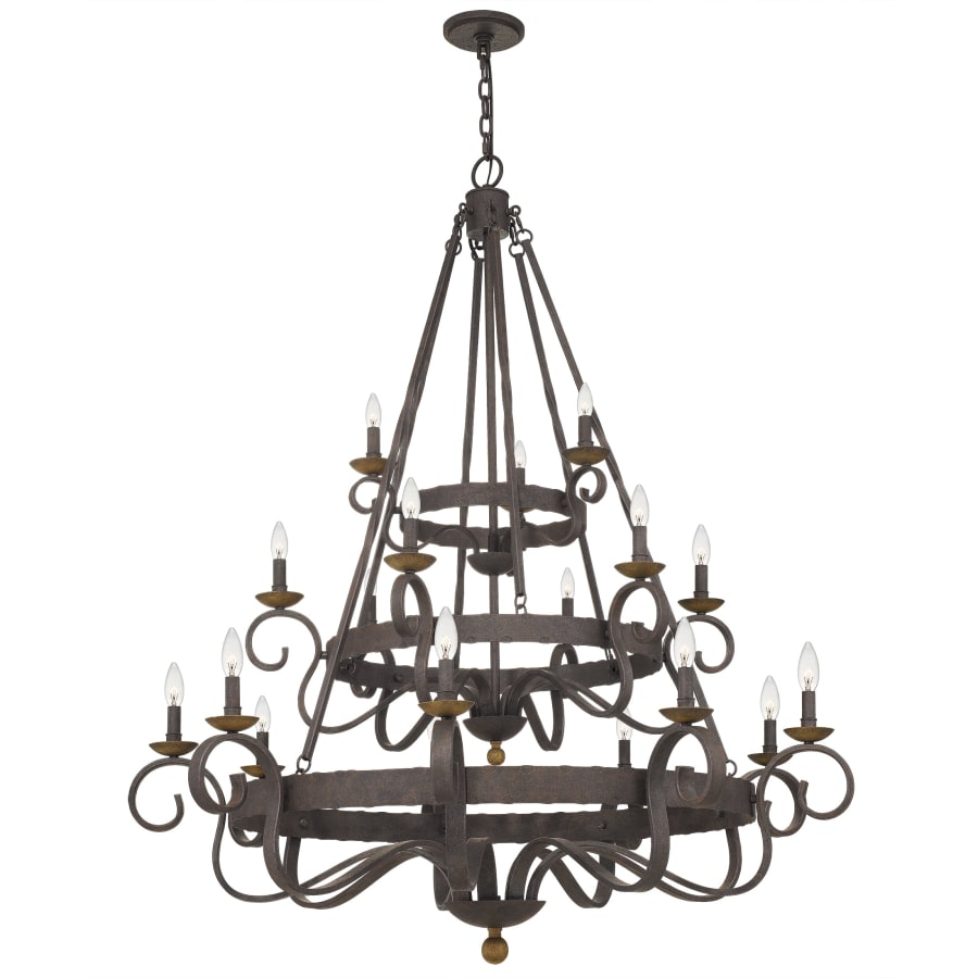 Roseto Kimble 18 Light 48" Wide Taper Candle Chandelier