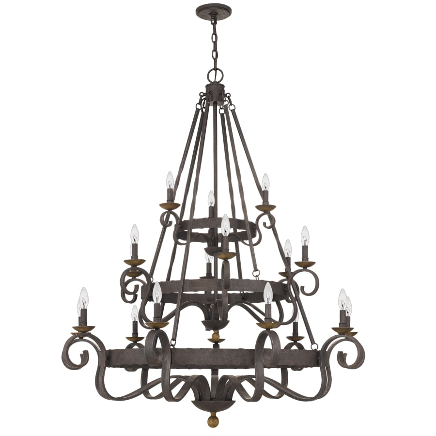 Roseto Kimble 18 Light 48" Wide Taper Candle Chandelier